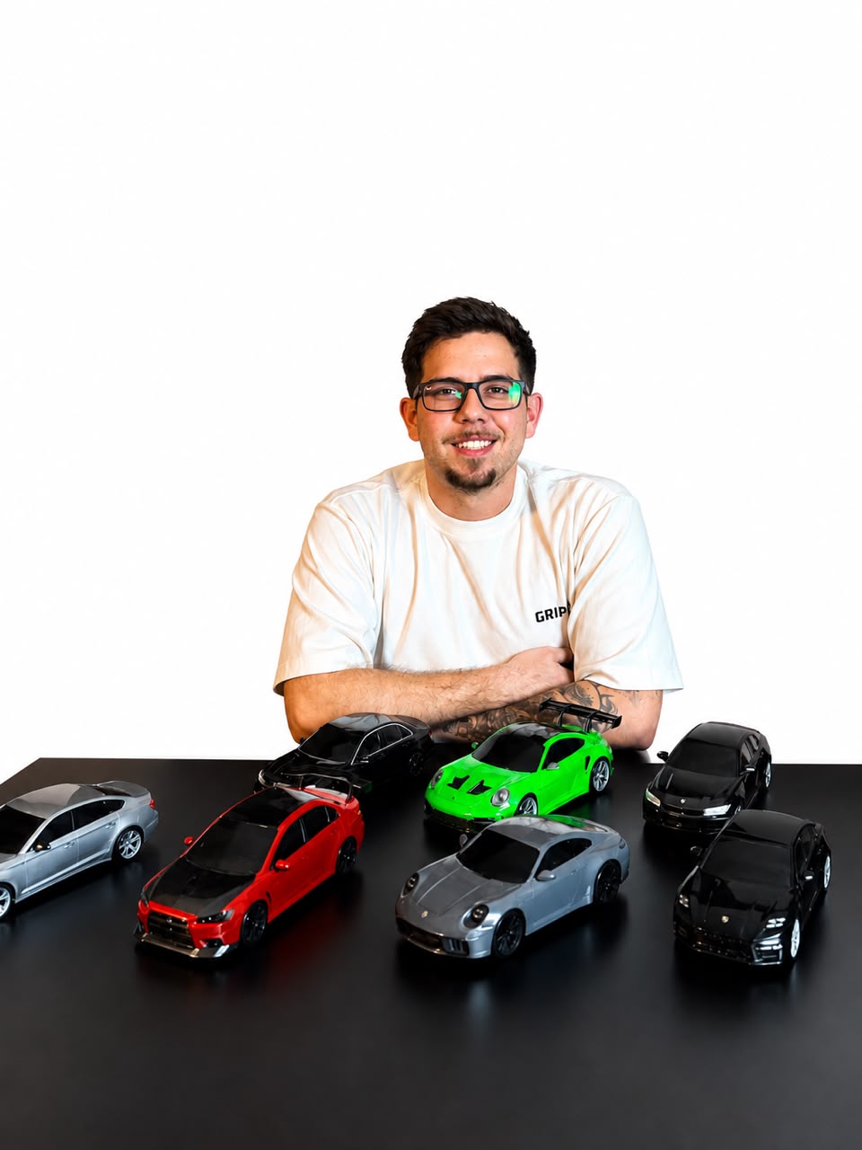 Fundador GripCar com miniaturas